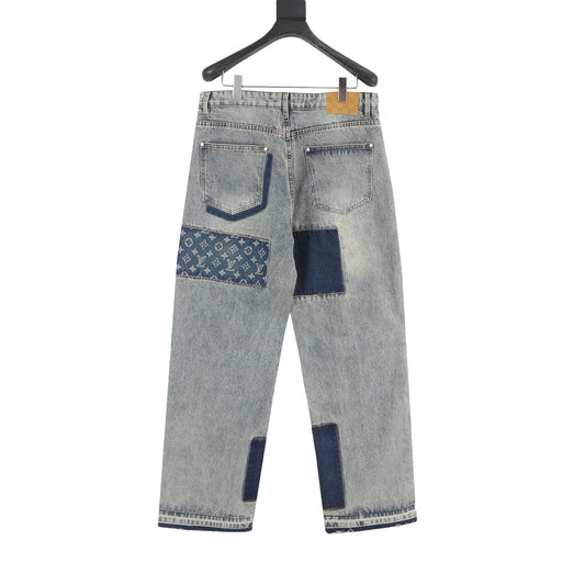 Louis Vuitton Distressed Panel Denim Pants product detail 2