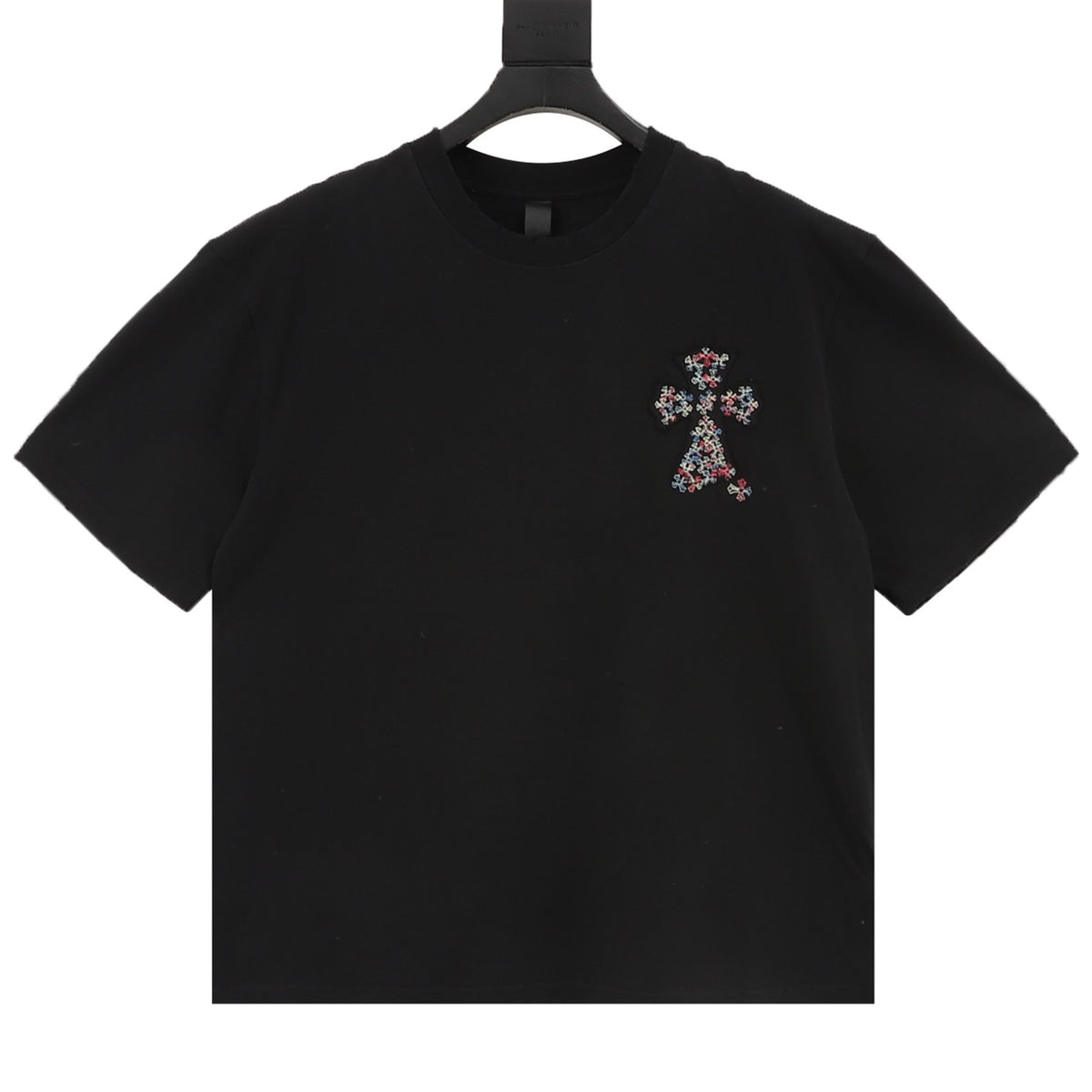 Chrome Hearts Multicolor Cross Patch Embroidered T-Shirt front view