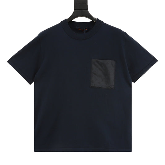 Louis Vuitton Knit-Jacquard Nylon-Trim T-Shirt - Black front view