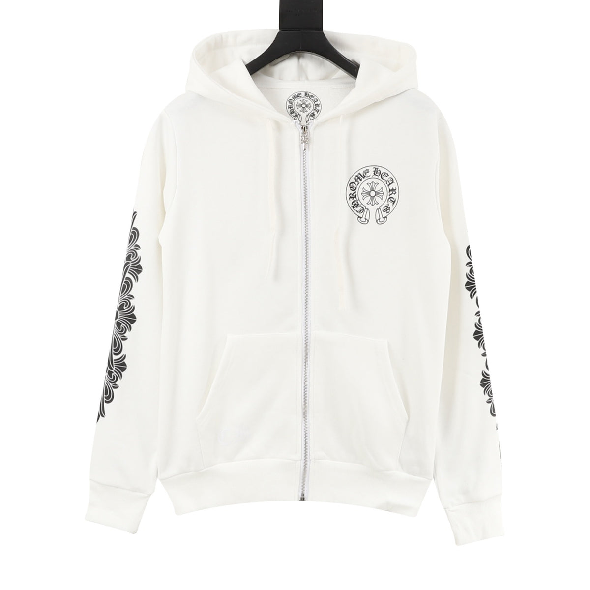 Chrome Hearts Sleeve Graphic Print Zip Jacket front view