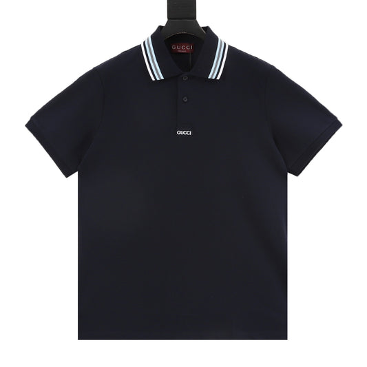 Gucci Minimal Letter Polo Shirt front view
