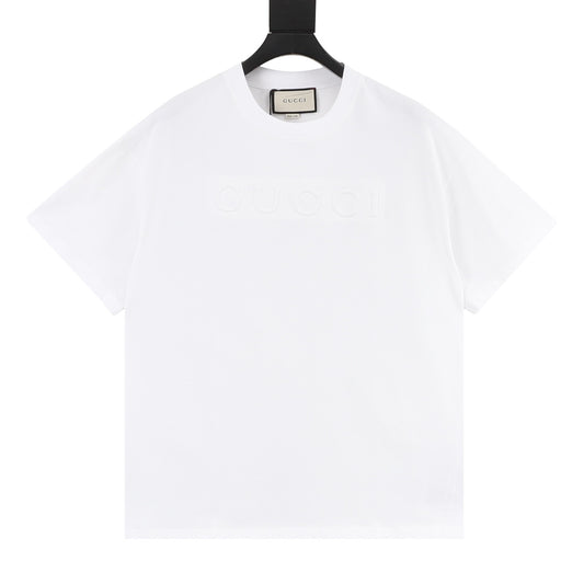 Gucci Embossed Letter T-Shirt front view