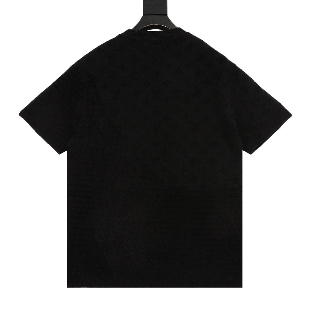 Louis Vuitton Flocked Jacquard Knit T-Shirt front view