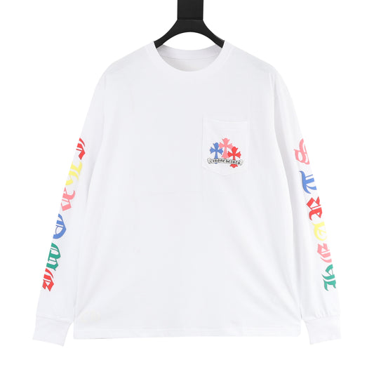 Chrome Hearts Miami Multicolor Cross Print Long-Sleeve T-Shirt front view