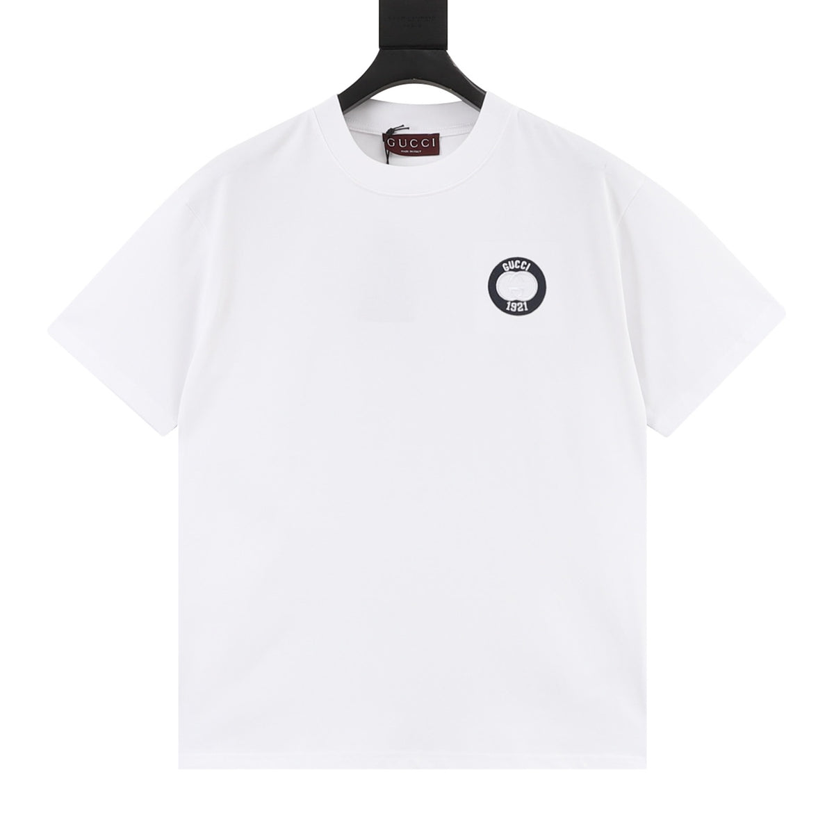 Gucci 1921 Logo Embroidered T-Shirt front view