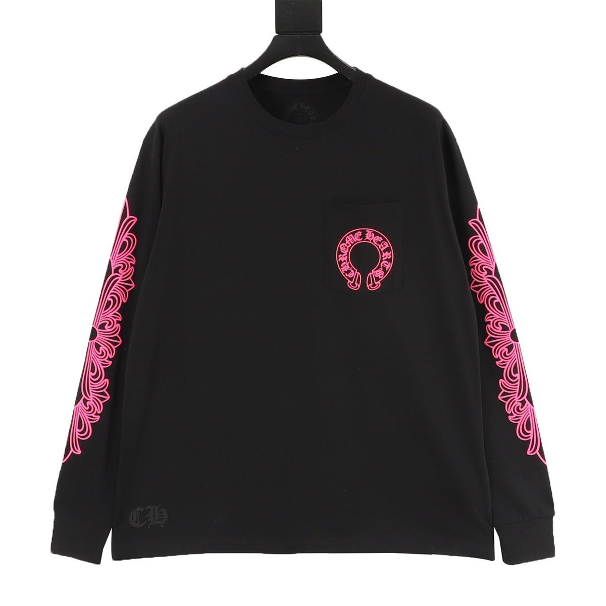 Chrome Hearts Scroll Print Long-Sleeve T-Shirt front view
