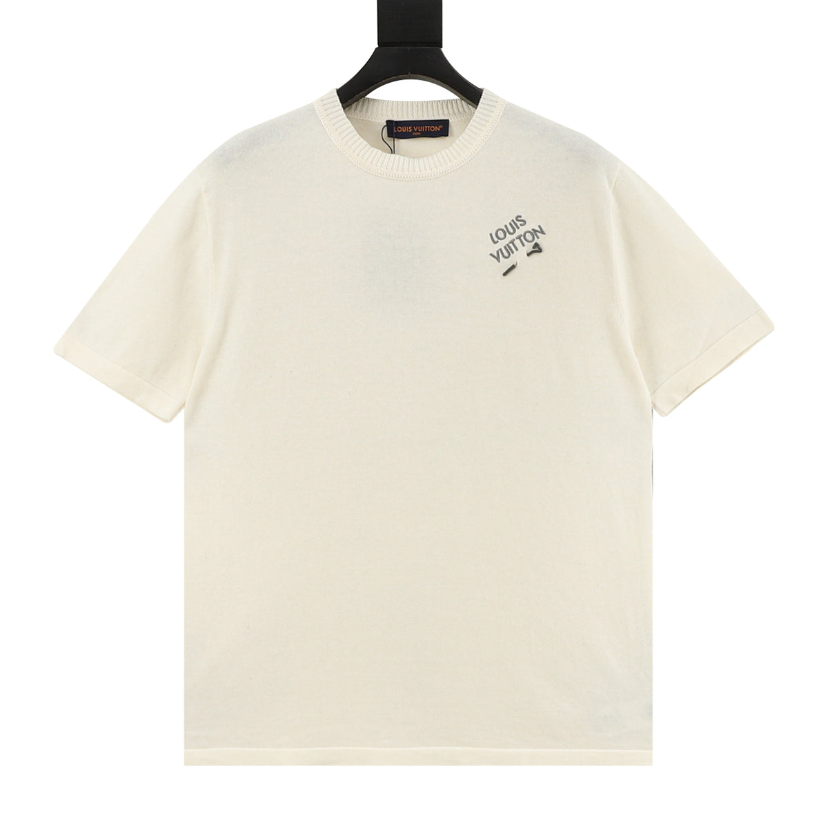 Louis Vuitton Pin Embroidered Knit T-Shirt front view