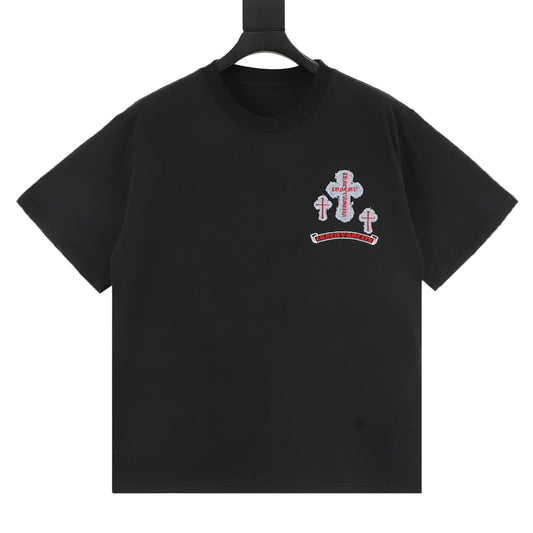 Chrome Hearts Denim Patch T-Shirt front view