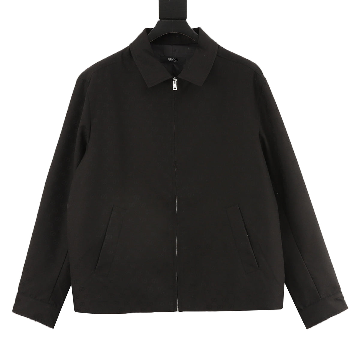 Gucci All-Over Double G Jacquard Zip Jacket front view