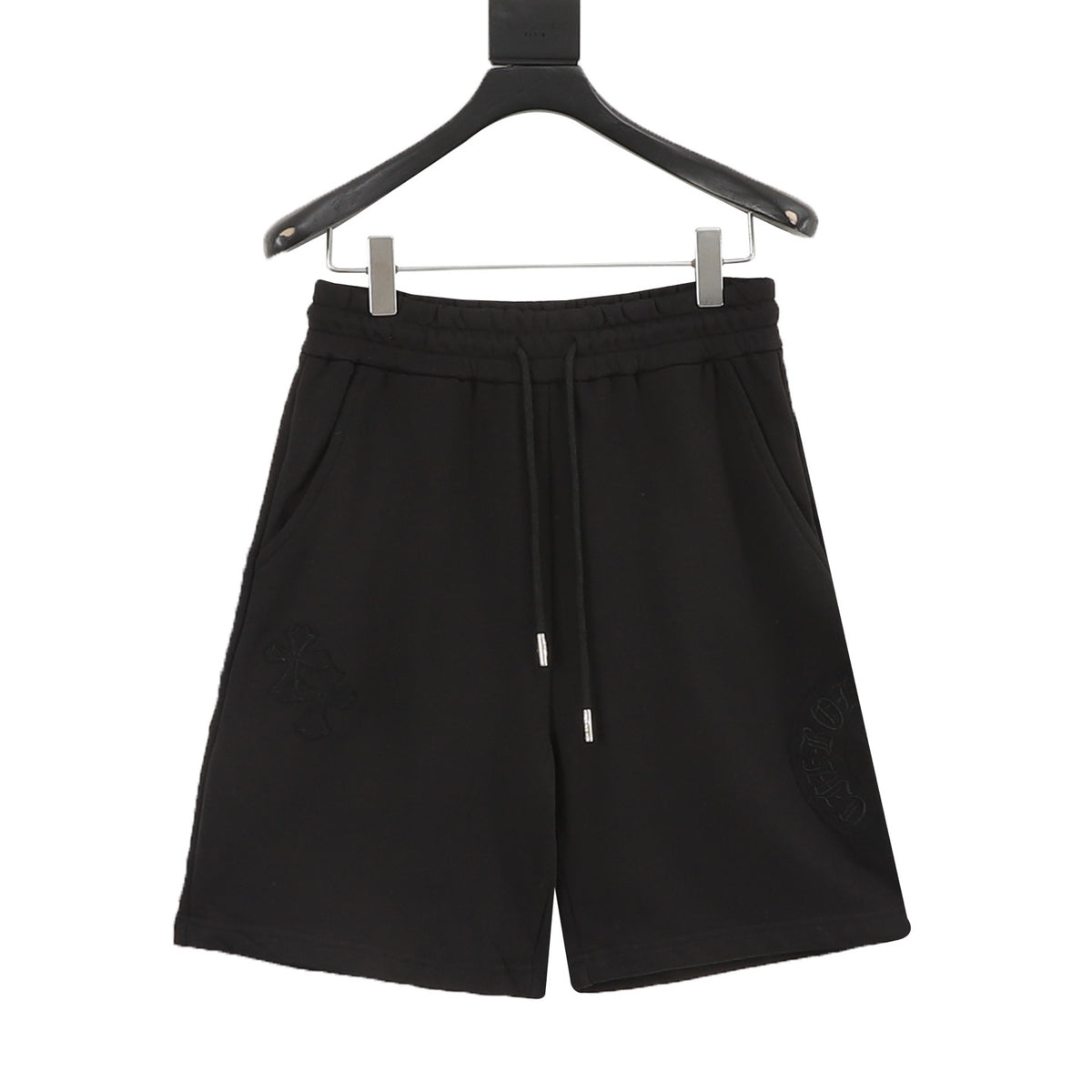 Chrome Hearts Horseshoe Patch Embroidered Shorts front view