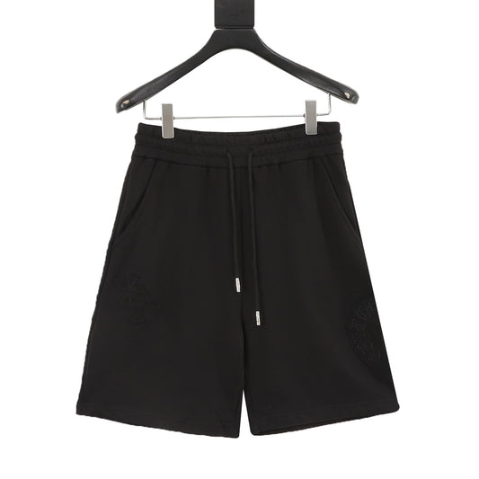 Chrome Hearts Horseshoe Patch Embroidered Shorts front view