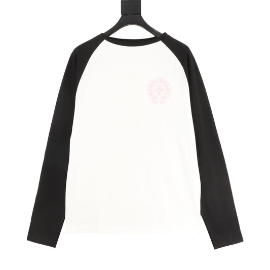 Chrome Hearts Embroidered Horseshoe Panel Long-Sleeve T-Shirt front view