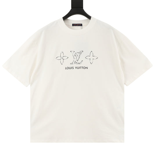 Louis Vuitton Dotted Floral T-Shirt front view