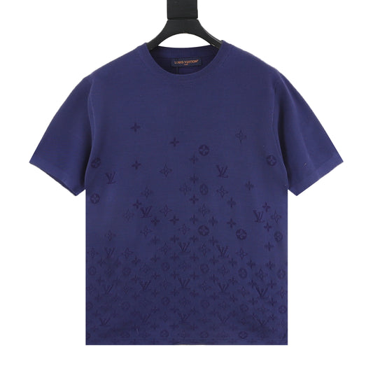 Louis Vuitton Gradient Monogram Jacquard Knit T-Shirt front view