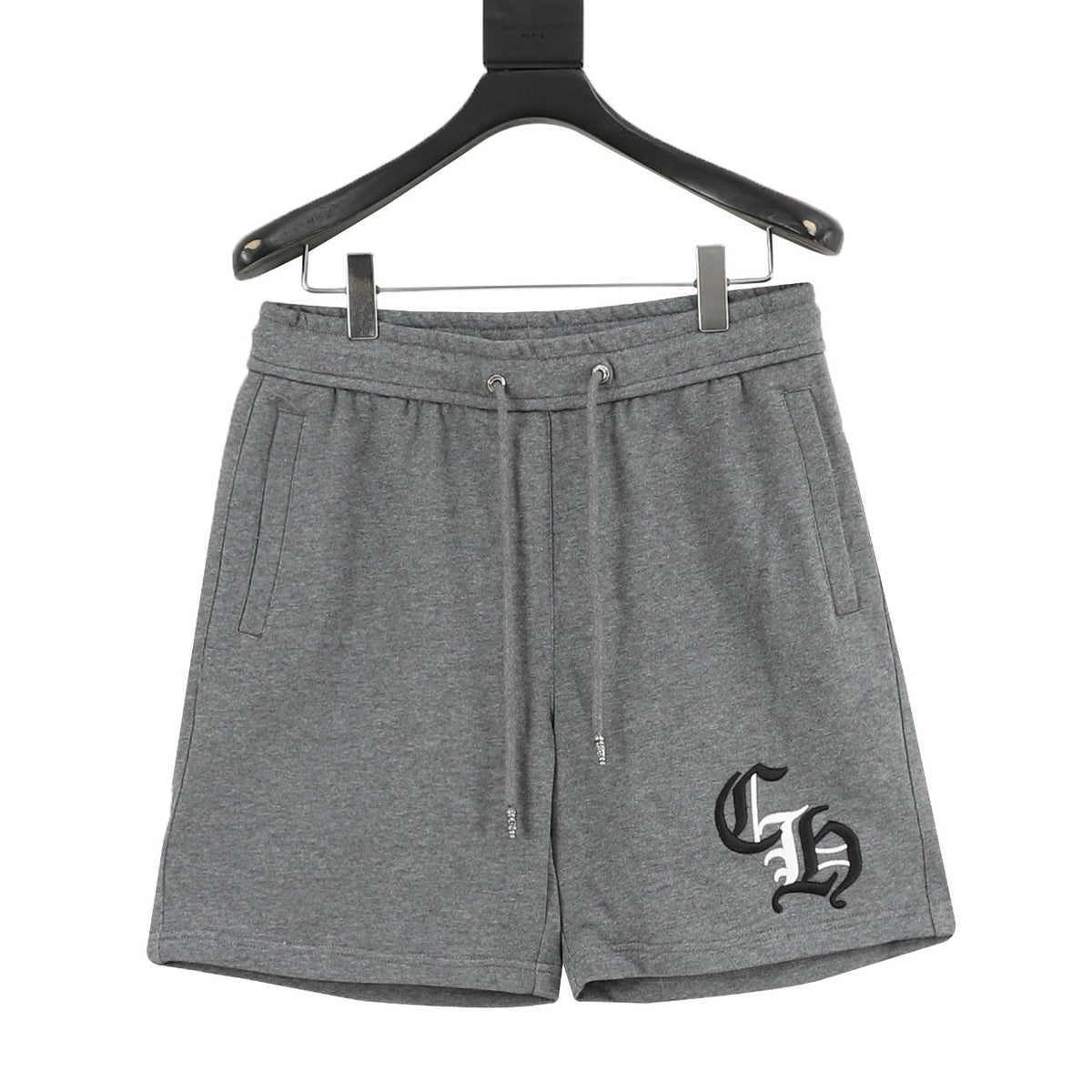 Chrome Hearts Gothic Script Patch Embroidered Shorts front view