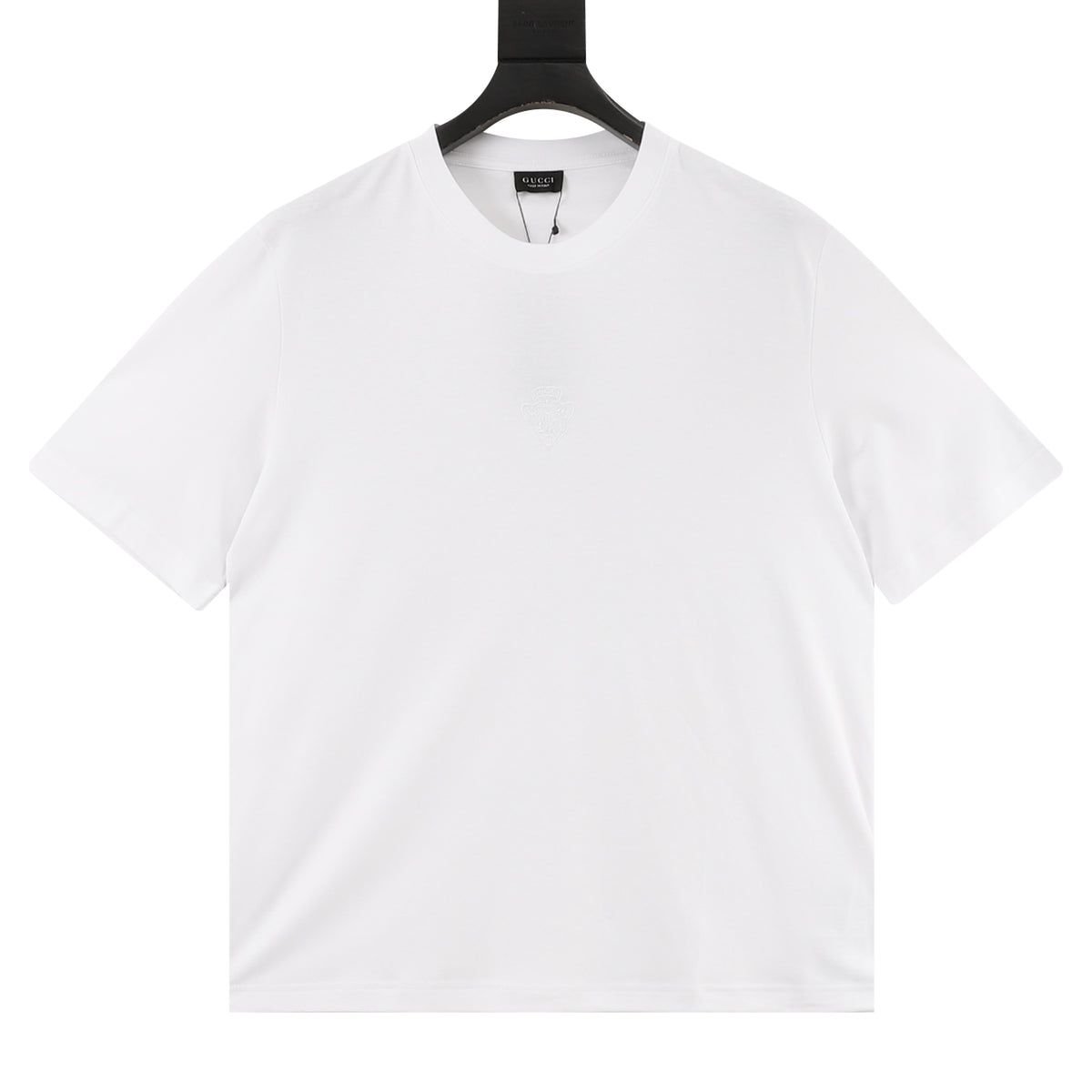 Gucci Crest Embroidered T-Shirt front view