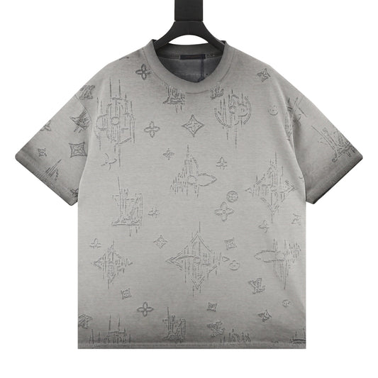 Louis Vuitton Washed Monogram Burnout T-Shirt front view