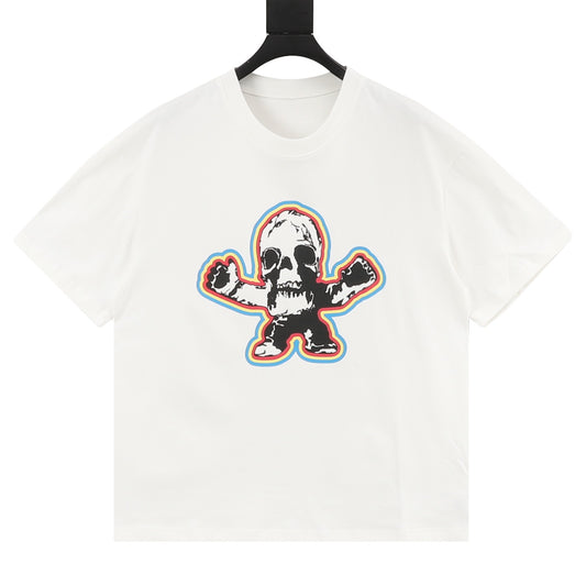 Chrome Hearts Multicolor Skull Figure T-Shirt front view