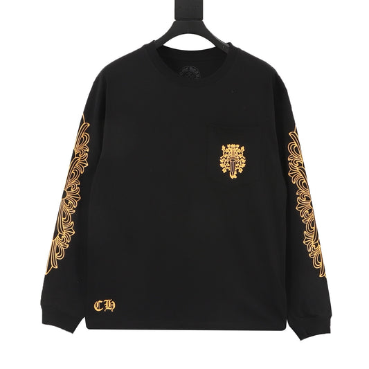 Chrome Hearts Dagger Print Long-Sleeve T-Shirt front view