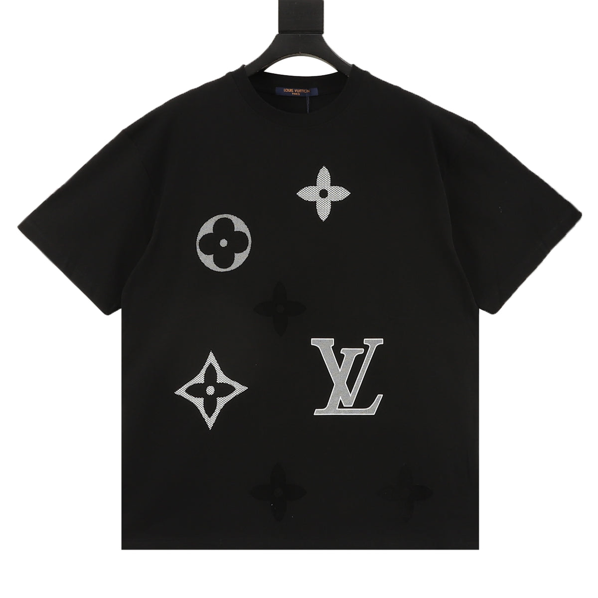 Louis Vuitton Flocked Logo Print T-Shirt front view