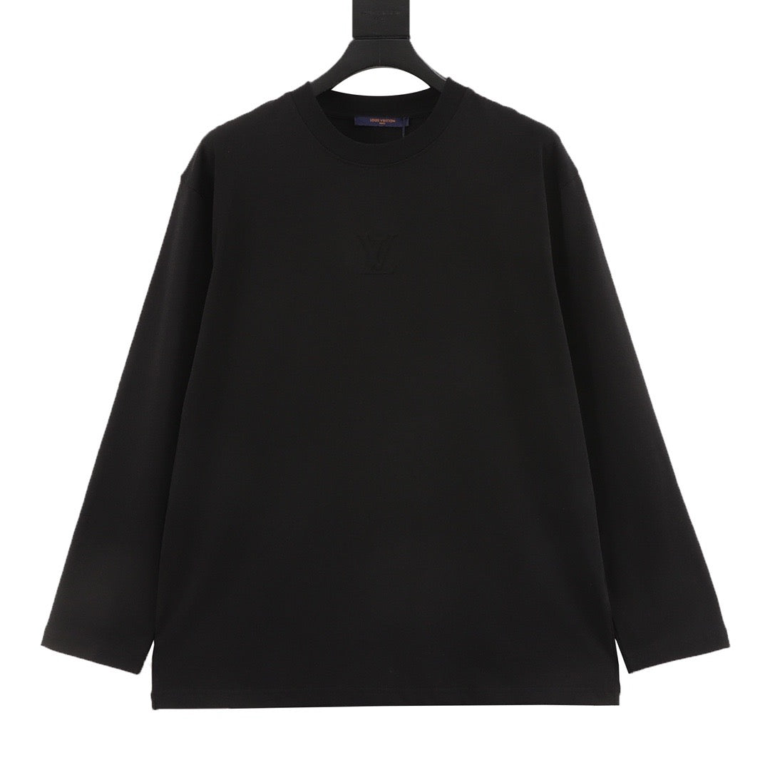 Louis Vuitton Embossed Letter Long-Sleeve T-Shirt front view