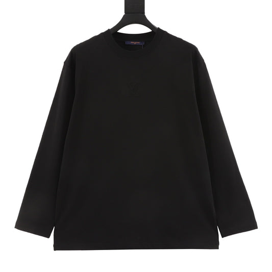Louis Vuitton Embossed Letter Long-Sleeve T-Shirt front view