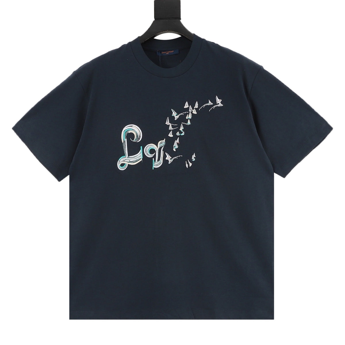 Louis Vuitton Gradient Sailboat Embroidered T-Shirt front view