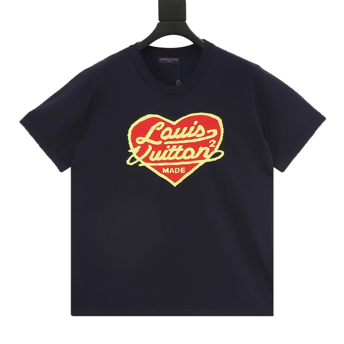 Louis Vuitton Heart Jacquard Knit T-Shirt front view