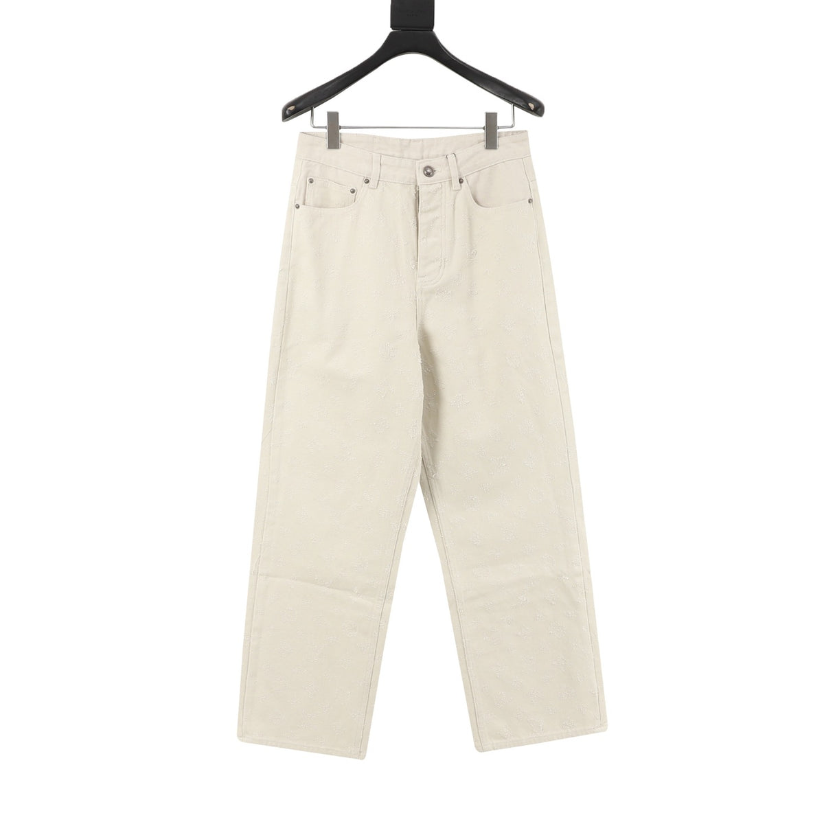 Louis Vuitton Monogram Needle-Punched Skate Jeans - Blue front view