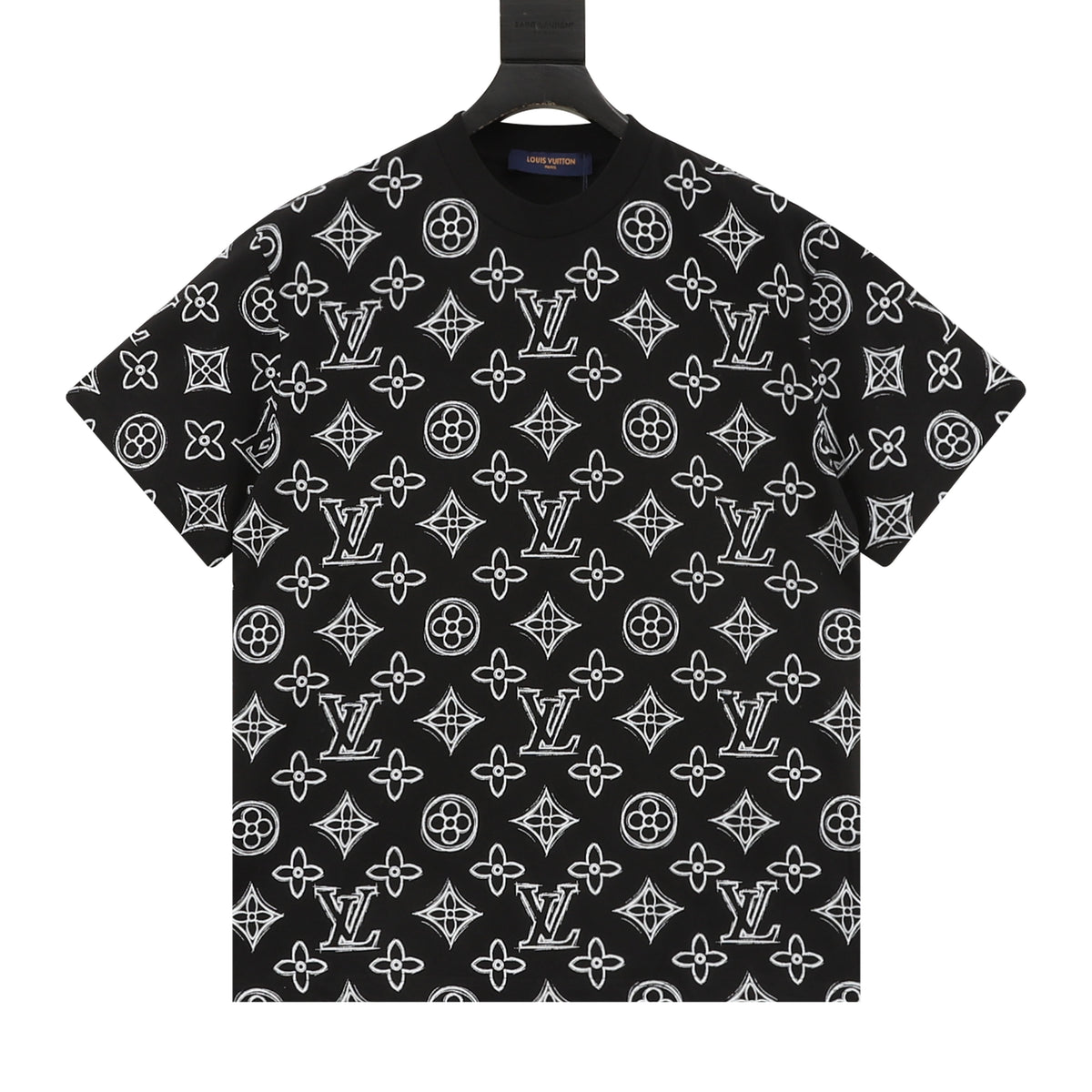 Louis Vuitton Sketch Monogram Print T-Shirt front view