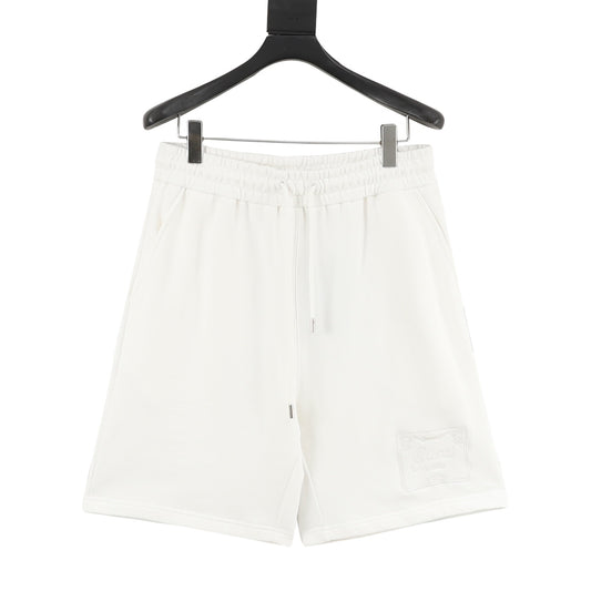 Gucci Hem Plaque Embroidered Shorts front view