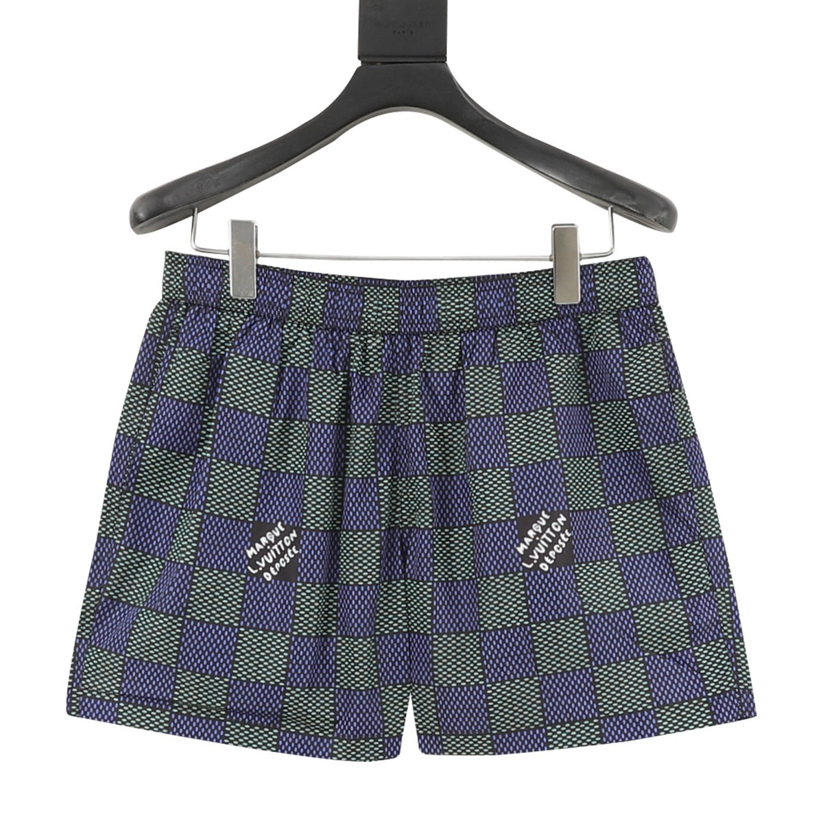 Louis Vuitton All-Over Damier Logo Shorts front view
