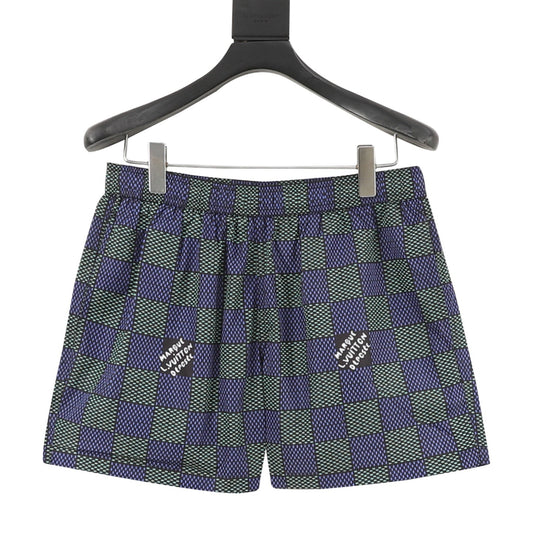 Louis Vuitton All-Over Damier Logo Shorts front view