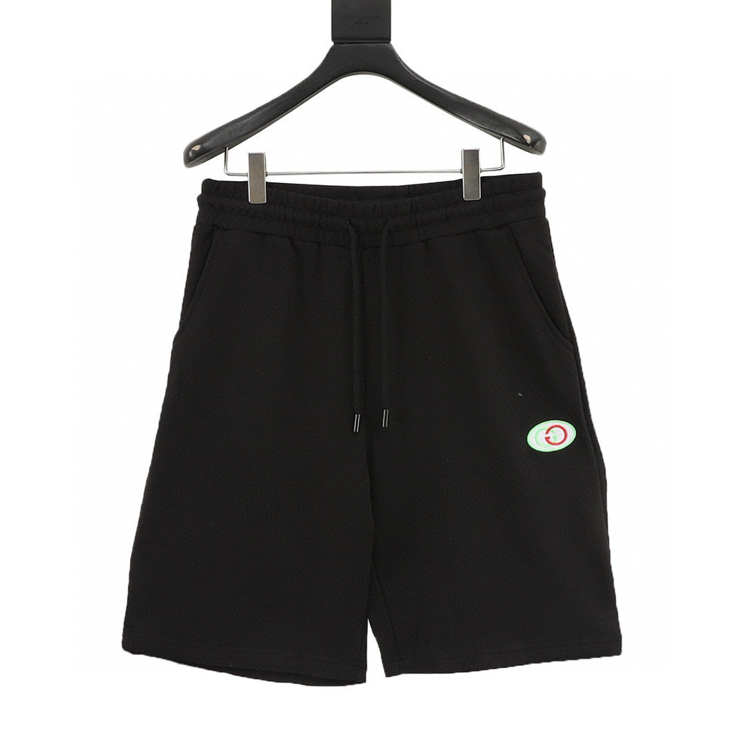 Gucci Double G Embroidered Drawstring Shorts front view