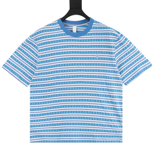 Chrome Hearts Cross Stripe T-Shirt front view