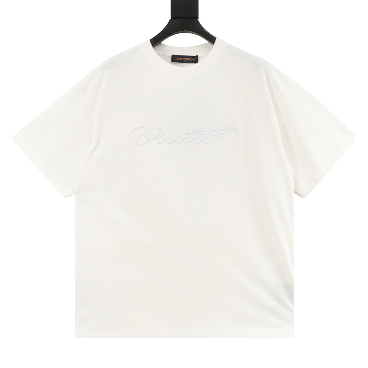 Louis Vuitton Script Signature Embroidered T-Shirt front view