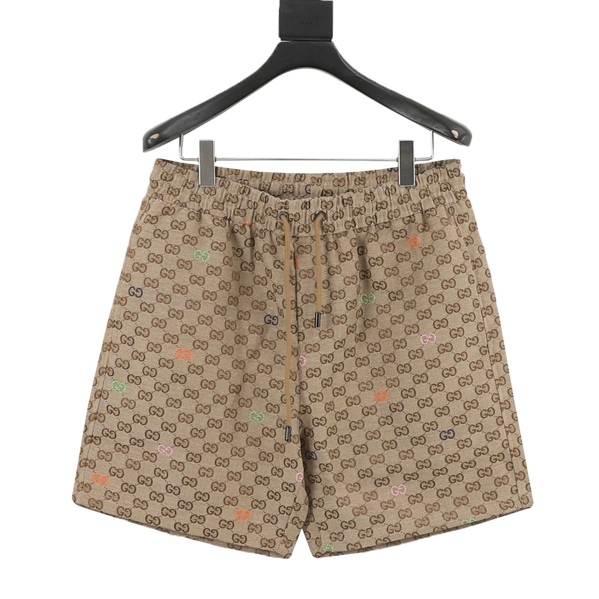 Gucci All-Over Color Logo Jacquard Shorts front view