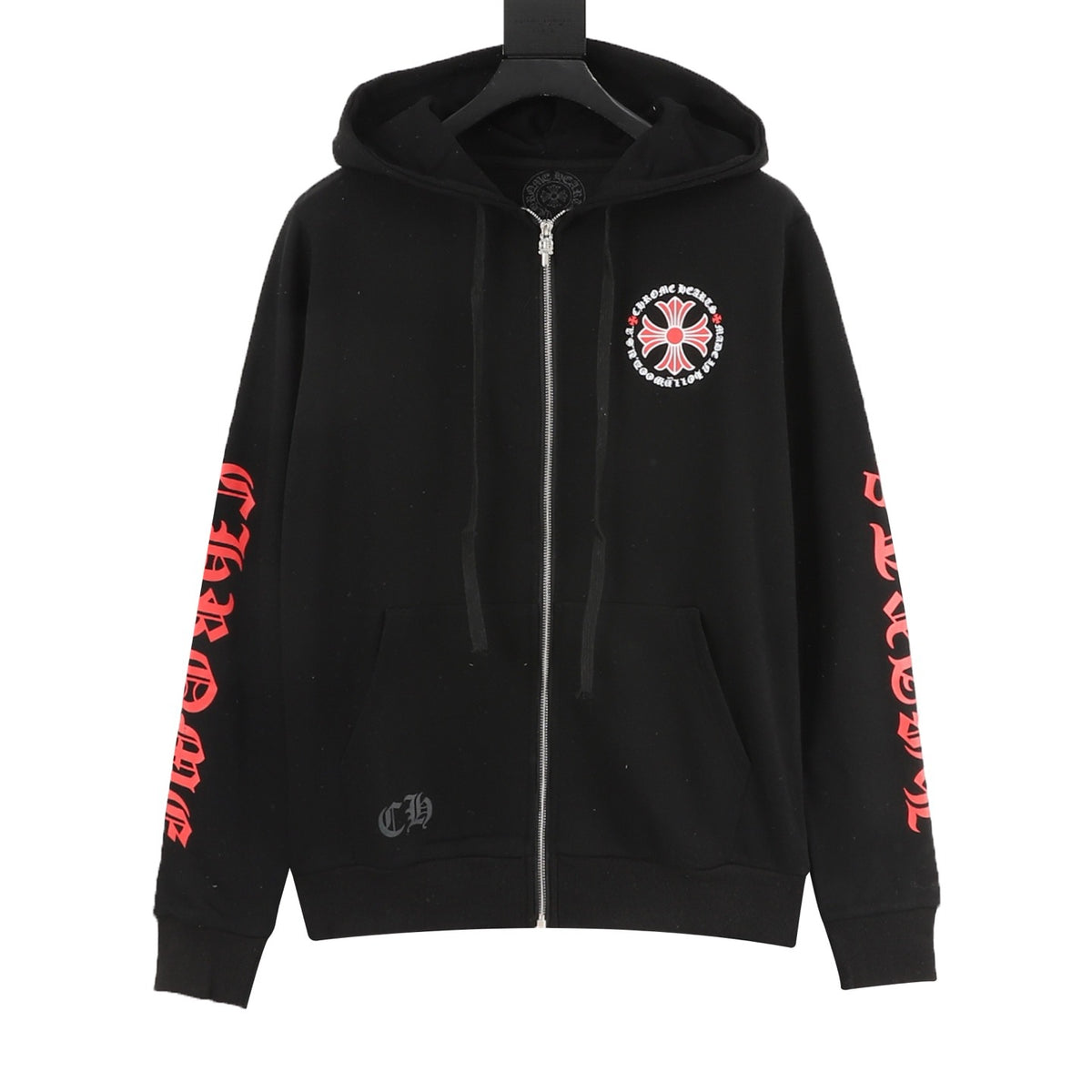 Chrome Hearts Red Cross Print Zip Jacket front view