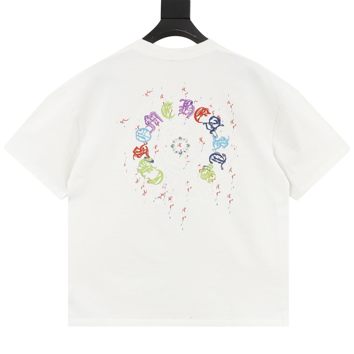 Chrome Hearts Multicolor Horseshoe Patch Embroidered T-Shirt front view