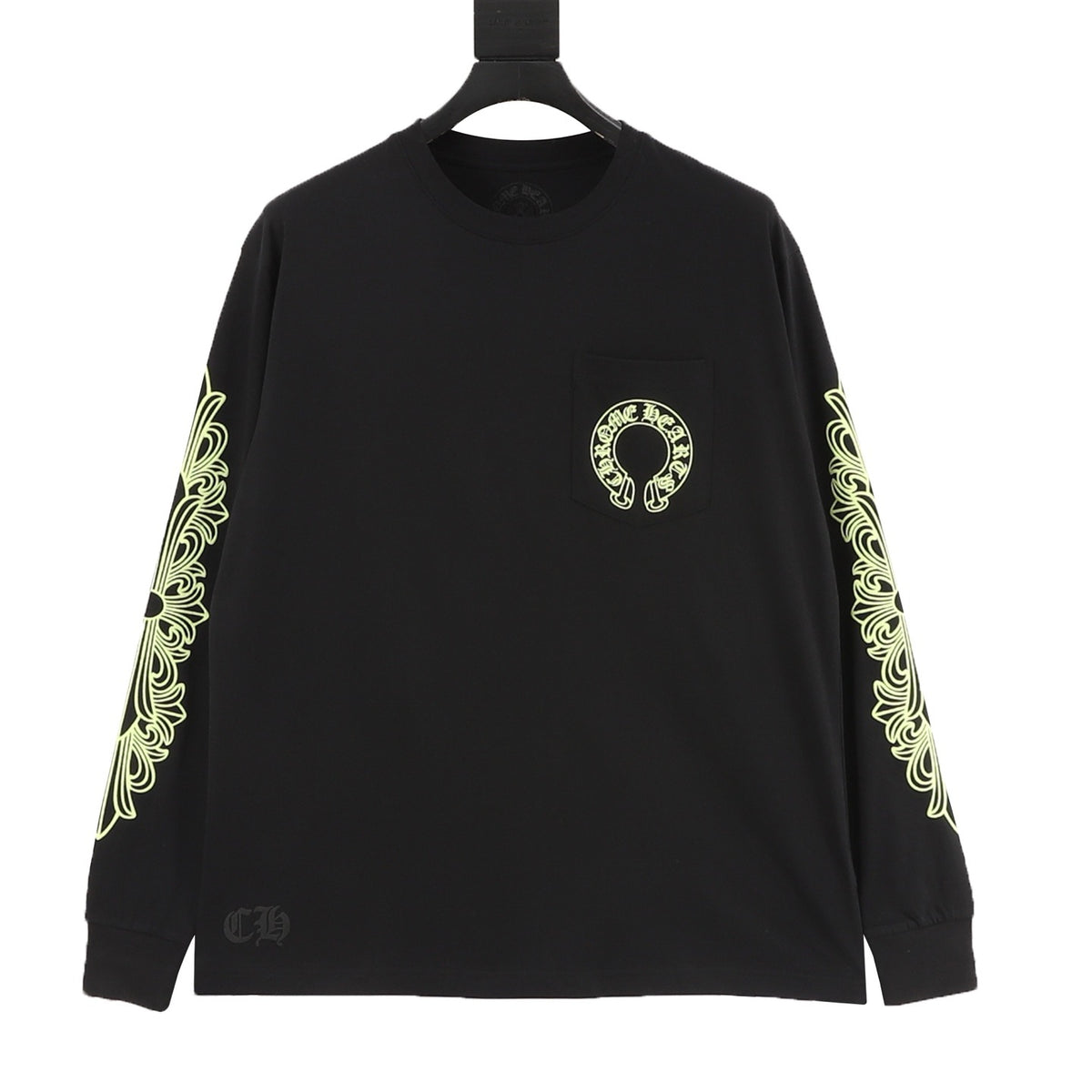 Chrome Hearts Scroll Print Long-Sleeve T-Shirt front view