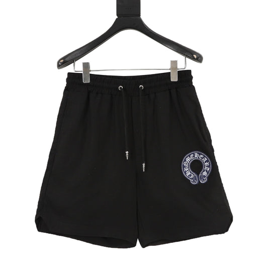Chrome Hearts Cross Patch Embroidered Shorts front view