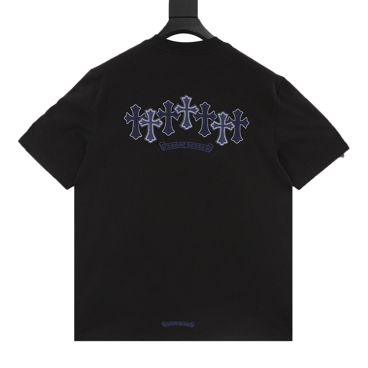 Chrome Hearts Gothic Script Cross Print T-Shirt front view