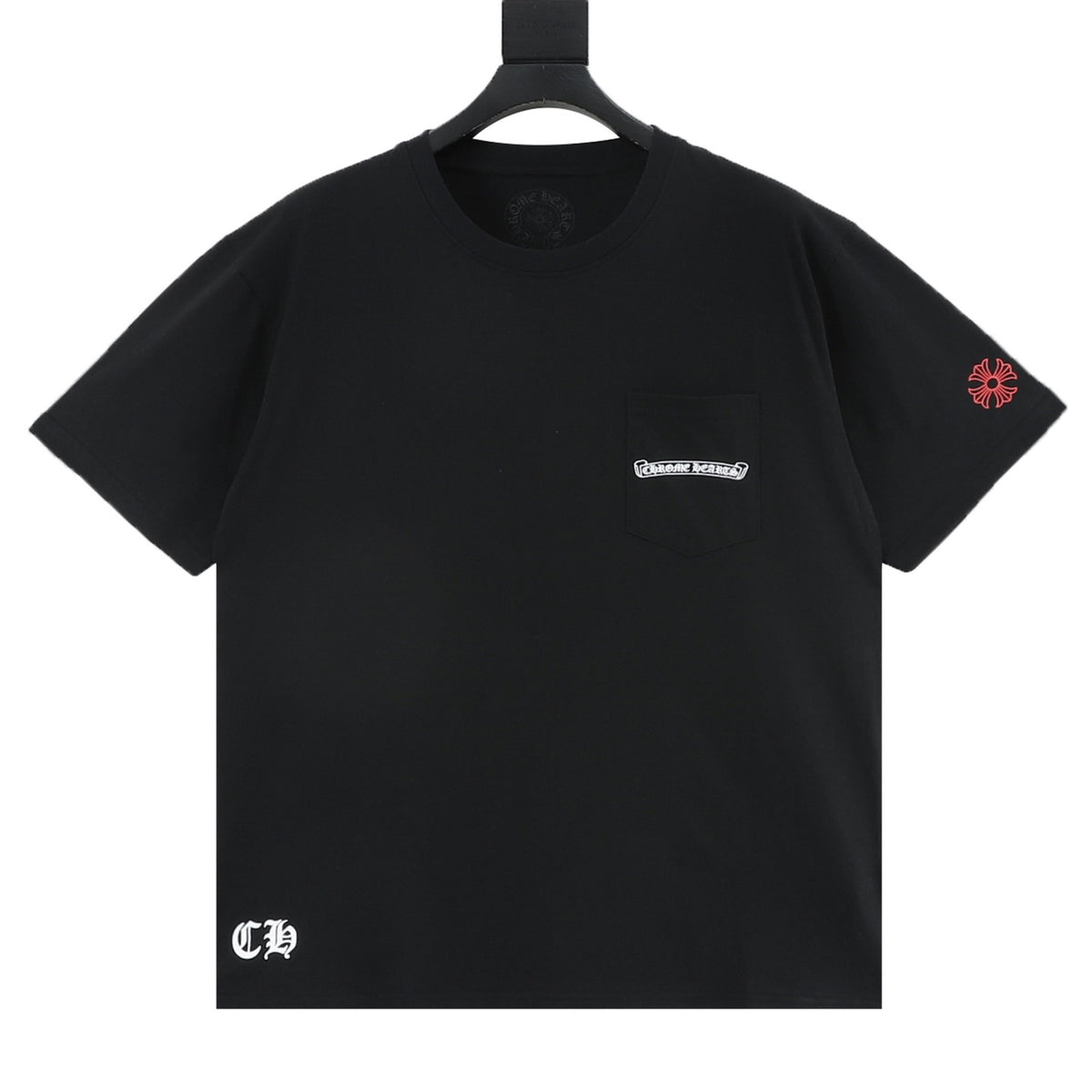 Chrome Hearts Red Label Scroll T-Shirt front view