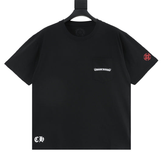 Chrome Hearts Red Label Scroll T-Shirt front view