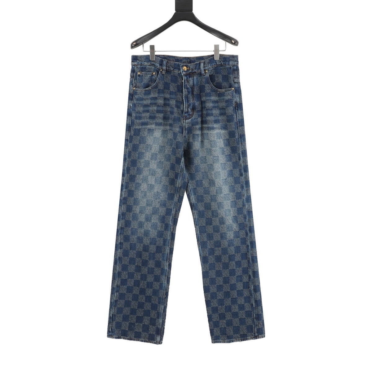 Louis Vuitton Damier Skate Jeans - Blue front view