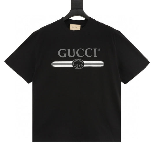 Gucci Summer Belt Print T-Shirt front view