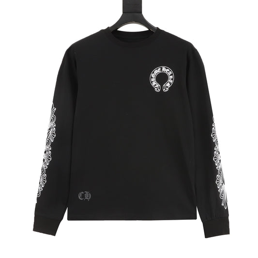 Chrome Hearts Gothic Script Back Print Long-Sleeve T-Shirt front view