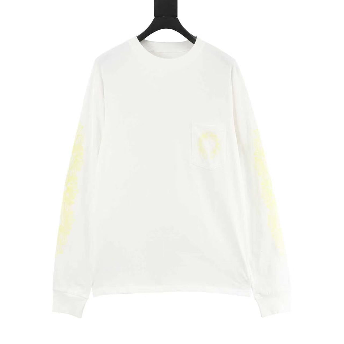 Chrome Hearts Yellow Horseshoe Print Long-Sleeve T-Shirt front view