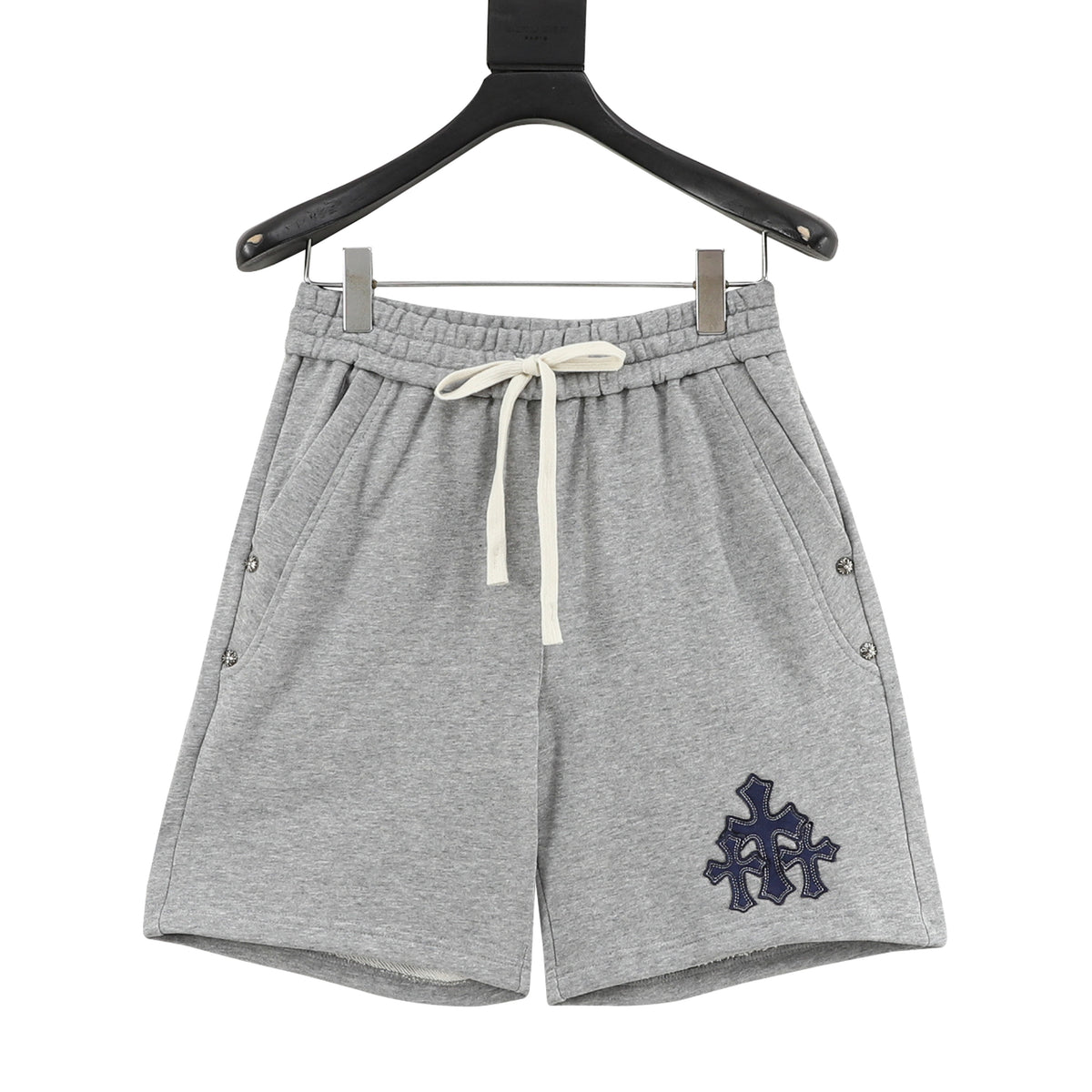 Chrome Hearts Cross Patch Embroidered Shorts front view