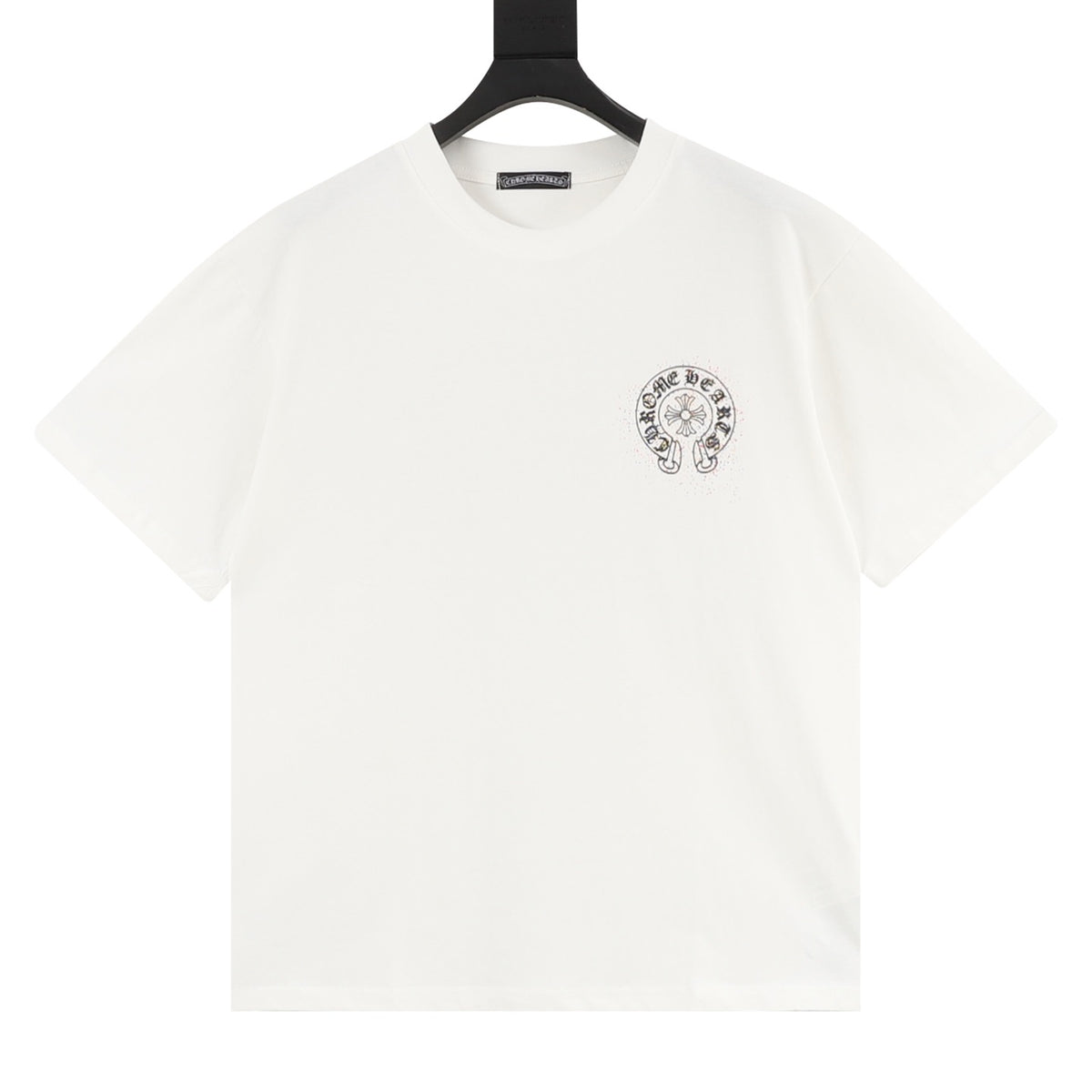 Chrome Hearts Splatter Horseshoe Print T-Shirt front view